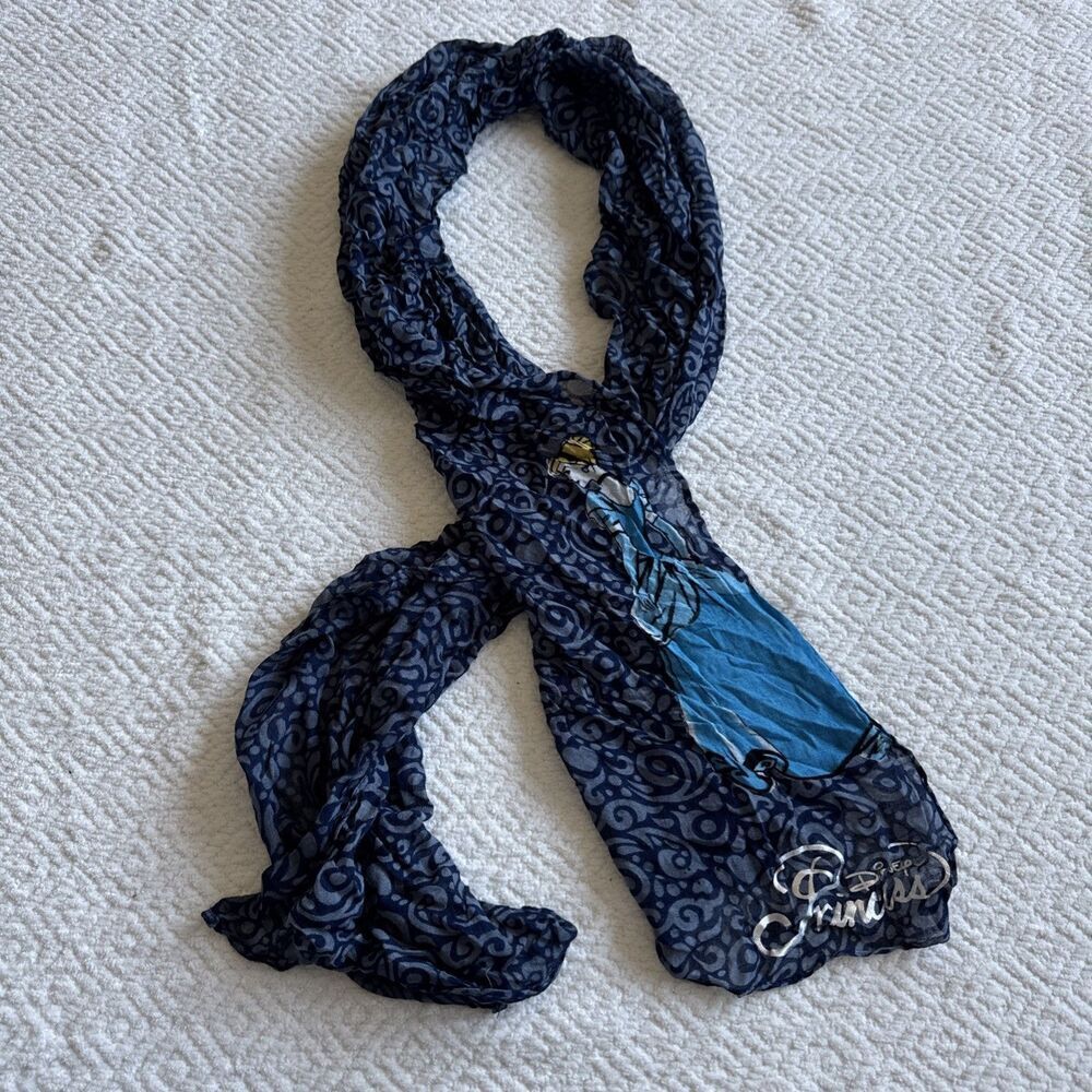 Disney Parks Adults Princess Sheer Scarf Cinderella 100%Rayon